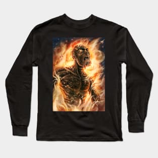 Fire Zombie Long Sleeve T-Shirt